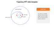 Trajectory PPT slide template orbit design